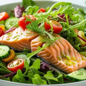 Sałatka z łososiem