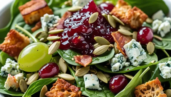 Sałatka z serem lazur